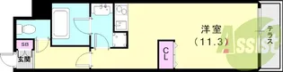 聚楽荘立花【1階】の間取り
