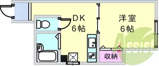 コンコード甲子園【3階】の間取り