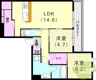 フェリーチェ ガーデン【2階】の間取り