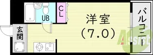 サウザンド15【210号室】の間取り