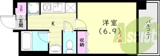 アプリーレ西宮武庫川【4階】の間取り