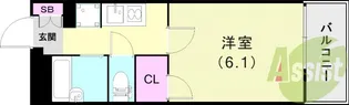レオパレスアーク【1階】の間取り