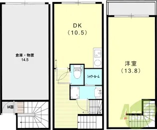 ラフマート南塚口【A号室】の間取り