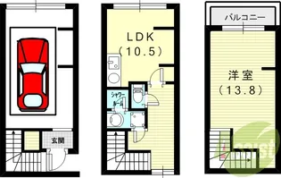 ラフマート南塚口【C号室】の間取り