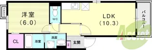 サンリット【1階】の間取り