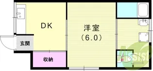 兵庫県尼崎市瓦宮アパート【1階】の間取り