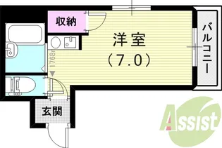 ビクトワールシェル【3階】の間取り