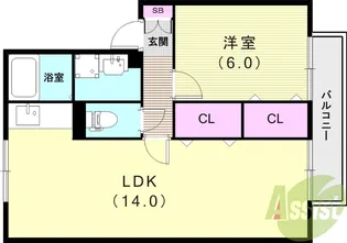 エトワール(宮崎AP)【1階】の間取り