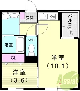 リブレメゾン東鳴尾Ⅰ【3階】の間取り