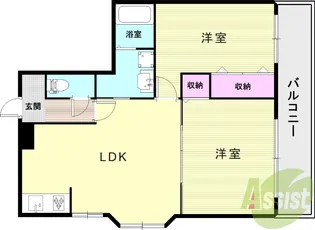 ベルフォーレ中野【2階】の間取り