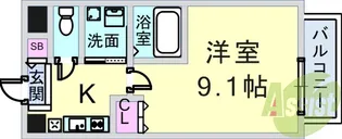 ホープ西宮【3階】の間取り