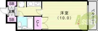 ベルグラン宝塚【1階】の間取り