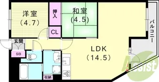 SAサイレンス【1階】の間取り