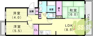 コンフォール広田【4階】の間取り