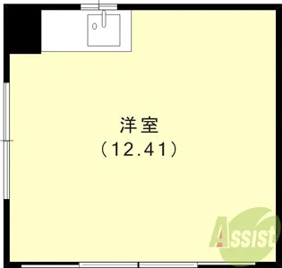 Pスマイルカーサ バラ公園【313号室】の間取り