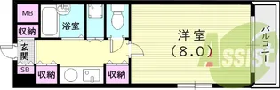 APRICITY西宮【2階】の間取り