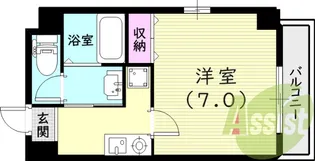 プレッツァ西宮【5階】の間取り