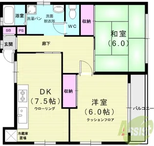 サンハイツⅠ【2階】の間取り