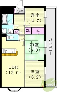 メゾンドール荒牧【2階】の間取り