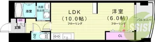 マンション塚口【3階】の間取り
