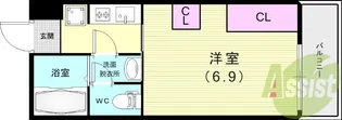 コンフォート南塚口町【3階】の間取り