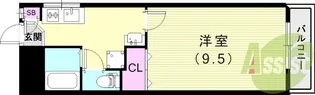 CONRAD伊丹(サウスタウン)【2階】の間取り