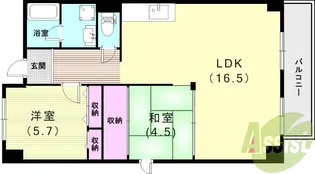 グランドール南野【3階】の間取り