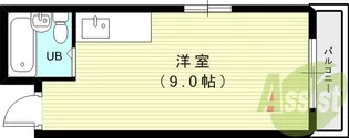 コーポU【3階】の間取り