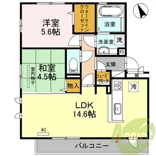 フェリエ【3階】の間取り