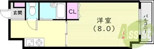 ソレイユ(西宮)【1階】の間取り