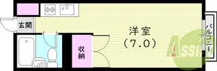 エステートピア武庫川【2階】の間取り