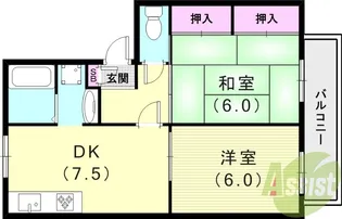 トロアメゾンB棟【2階】の間取り