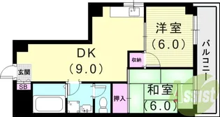ベリオ武庫【3階】の間取り