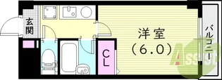 フレースヴィル【6階】の間取り