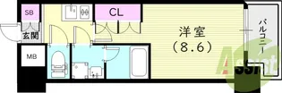 ブランシエスタ西宮【3階】の間取り