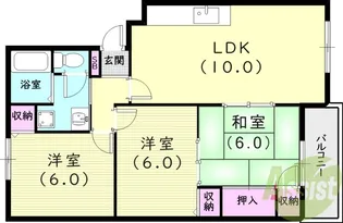 フローラル夙川【3階】の間取り