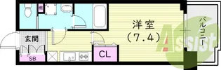 フルール西宮北口【3階】の間取り