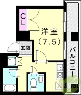 ラ・セーヌ西宮【1102号室】の間取り
