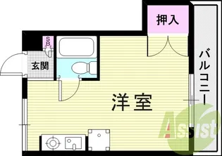 ヒルズ武庫之荘【3階】の間取り