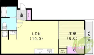 甲子園第二コーポラス【2階】の間取り