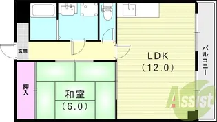 エンゼルコ宮前【3階】の間取り