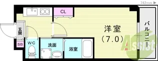 Villa武庫之荘【2階】の間取り