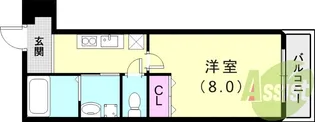 フジパレス西宮今津III番館【1階】の間取り