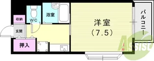 パル武庫川【1階】の間取り