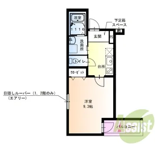 フジパレス武庫川駅北【1階】の間取り