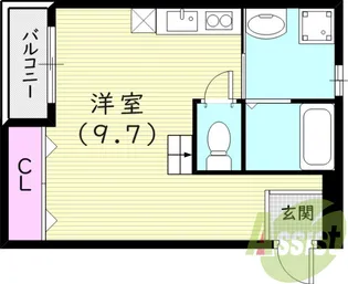 WIND BELL高司【2階】の間取り