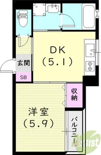 CRASIS今津駅前【2階】の間取り