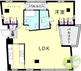 Crescent-T【3階】の間取り