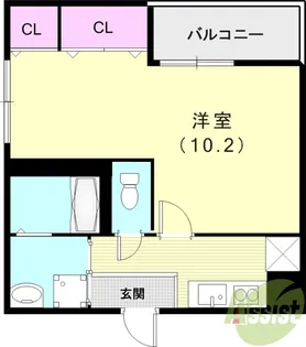 フジパレス甲東園Ⅱ番館【3階】の間取り