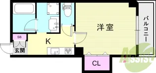 エクセル新伊丹【5階】の間取り